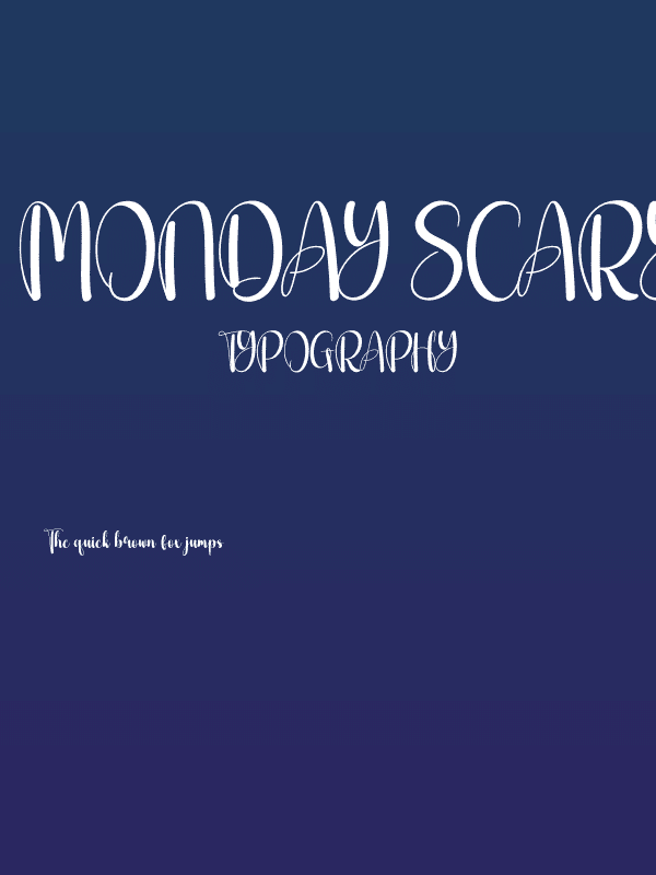 Monday Scary Poster