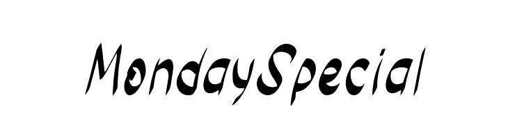 Monday Special  フリーフォントのダウンロード