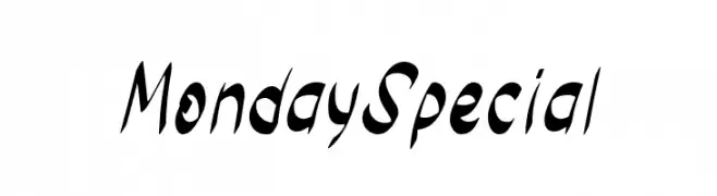 Monday Special  नि: शुल्क फ़ॉन्ट्स डाउनलोड