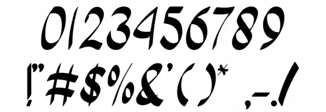 Monday Special Font OTHER CHARS