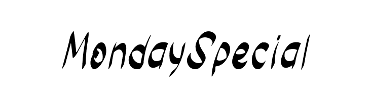 Monday Special  les polices de caractères gratuit tlcharger