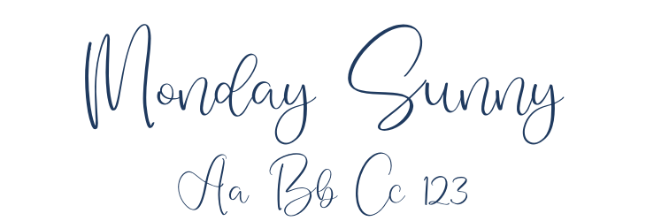 Monday Sunny Font Preview
