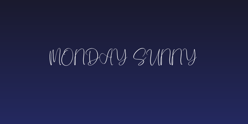 Monday Sunny Social Header