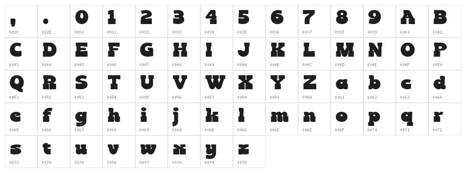 Monday Tuesday ikiiko.com Character Map