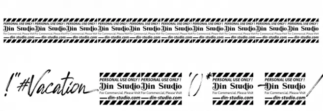 Monday Vacation Italic Script Font OTHER CHARS