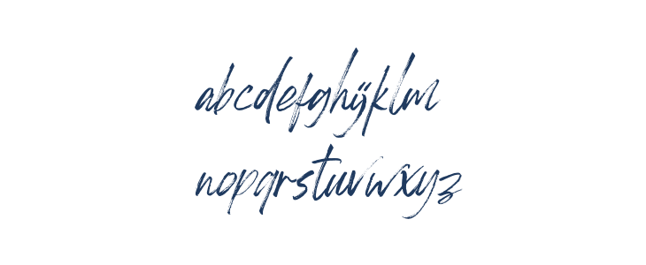 Monday Vacation Italic Script Lowercase