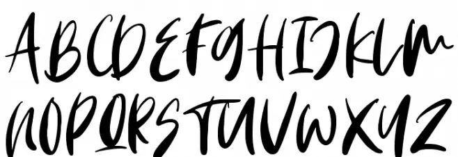 Monday Vibes フォント 大文字