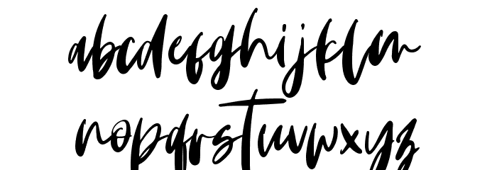 Monday Vibes Font LOWERCASE