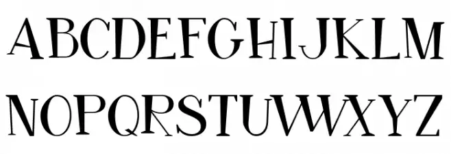 Monday coldness free vertion Regular Шрифта ВЕРХНИЙ