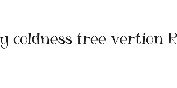 Monday coldness free vertion Regular Logo