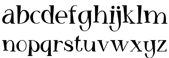 Monday coldness free vertion Regular Font LOWERCASE