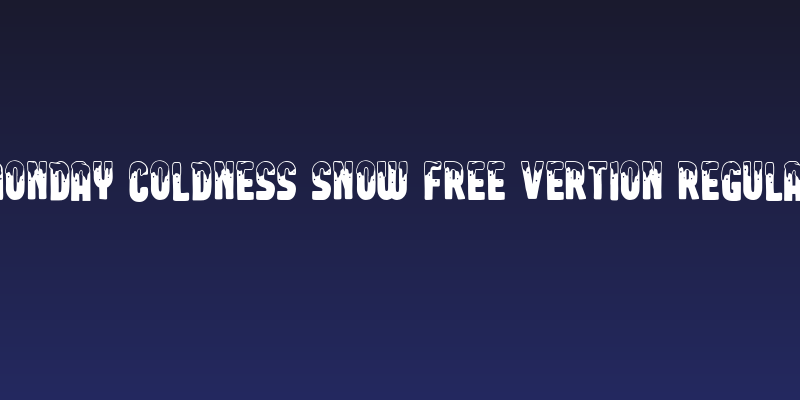 Monday coldness snow free vertion Regular Social Header