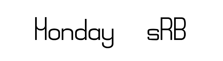 Monday [sRB]  Fuentes Gratis Descargar