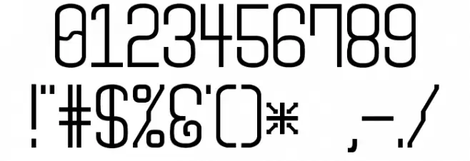 Monday [sRB] Font Alte caractere