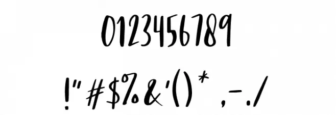 MondayBay Font OTHER CHARS