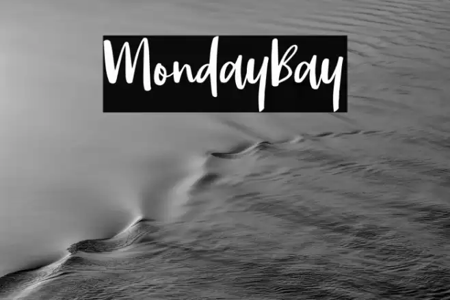 MondayBay Font examples