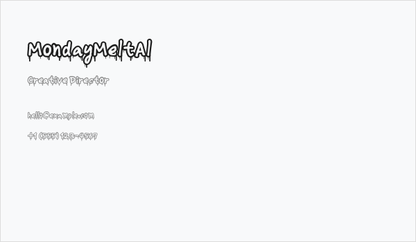 MondayMeltAl Business Card