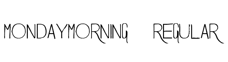MondayMorning-Regular  Fuentes Gratis Descargar