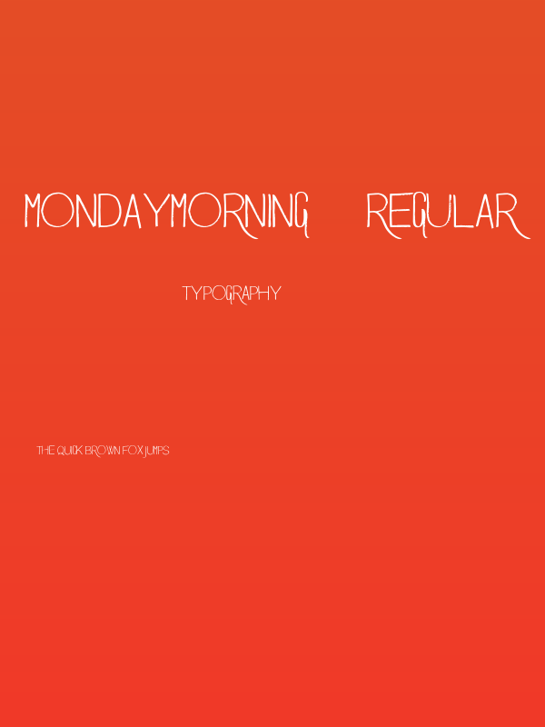 MondayMorning-Regular Poster