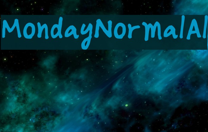 MondayNormalAl Example 1