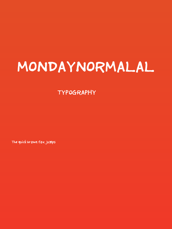 MondayNormalAl Poster