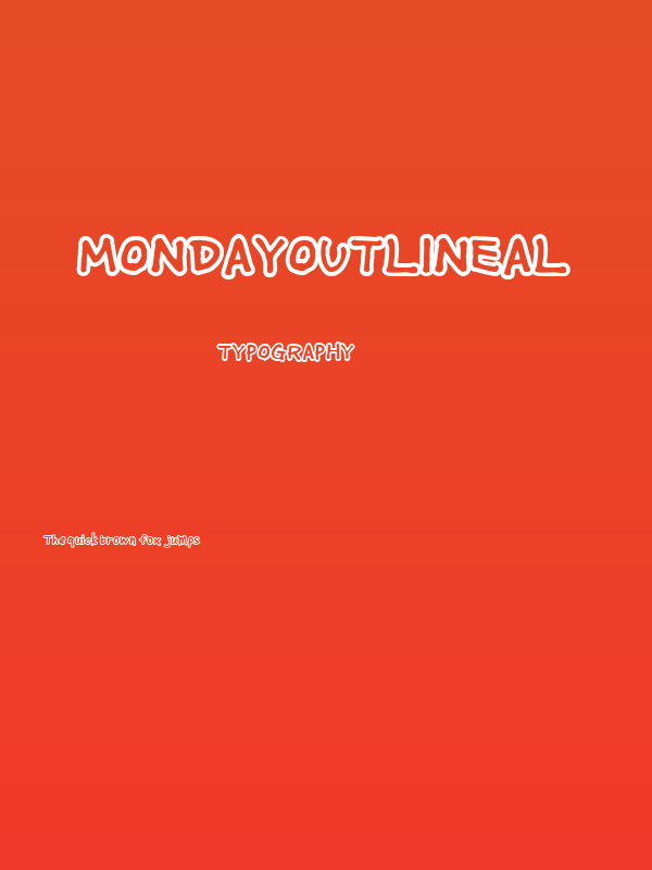 MondayOutlineAl Poster