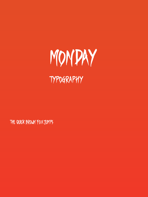 Monday Poster