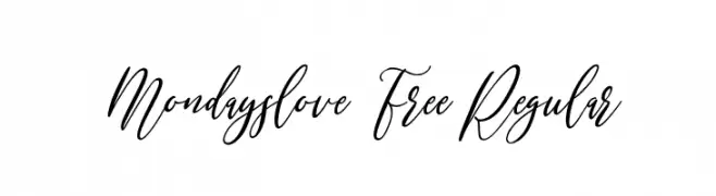 Mondayslove Free Regular  Fuentes Gratis Descargar