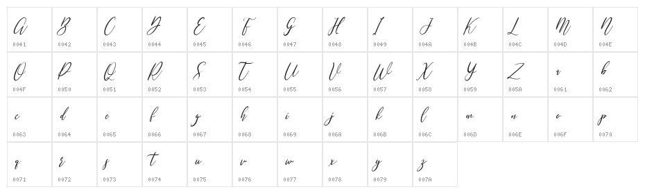 Mondayslove Free Regular Character Map