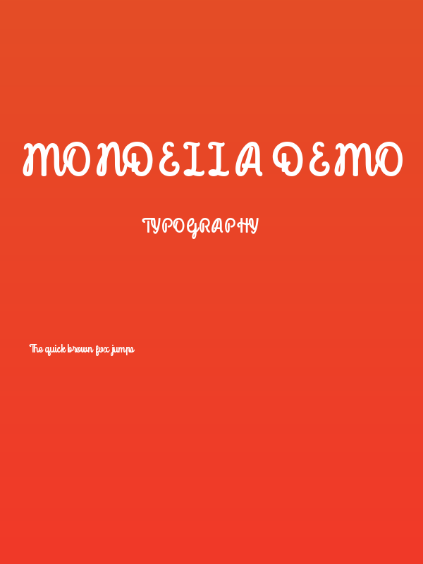 Mondella Demo Poster