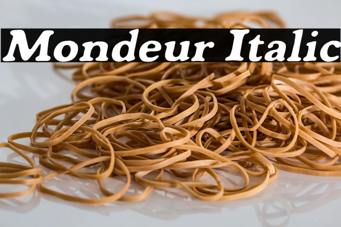 Mondeur Italic Example 2