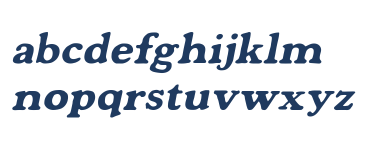 Mondeur Italic Lowercase