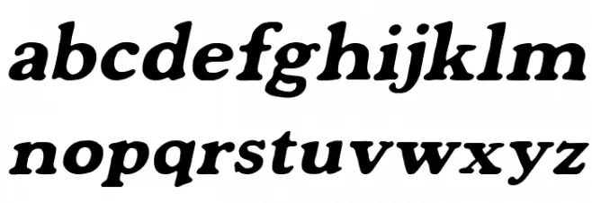 Mondeur Italic फ़ॉन्ट लोअरकेस