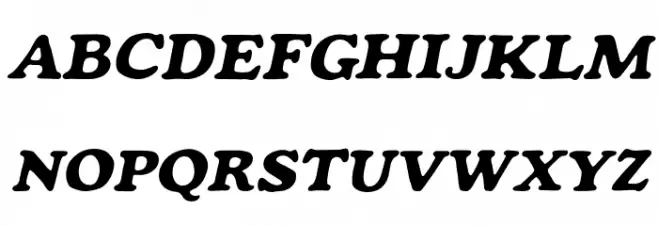Mondeur-Italic フォント 大文字