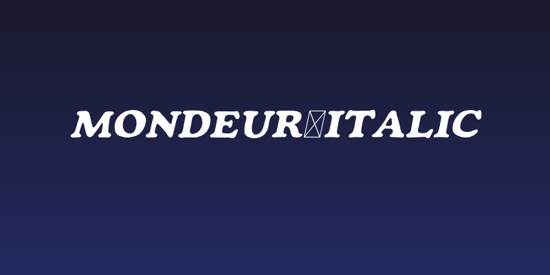 Mondeur-Italic Social Header