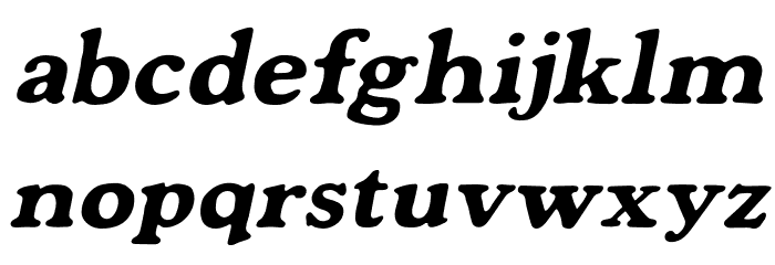 Mondeur-Italic Font LOWERCASE