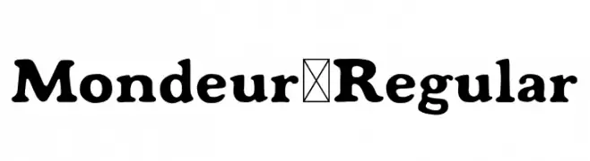 Mondeur-Regular  Fuentes Gratis Descargar