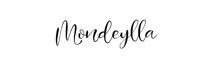 Mondeylla  フリーフォントのダウンロード