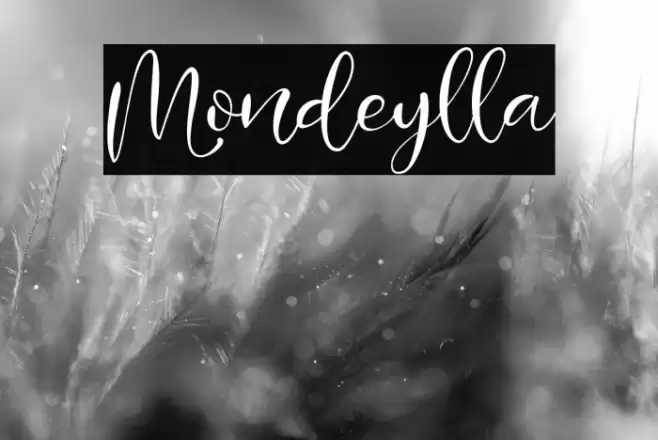 Mondeylla Font examples