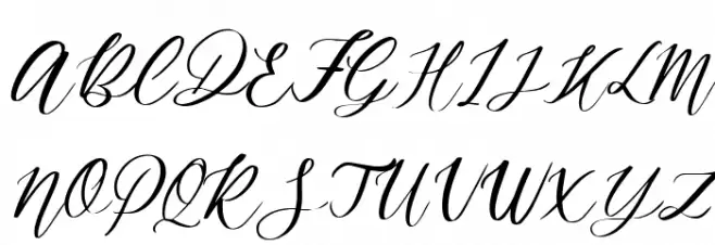 Mondier Free Italic フォント 大文字