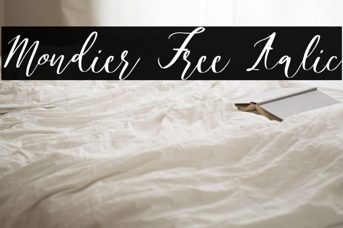 Mondier Free Italic Example 1