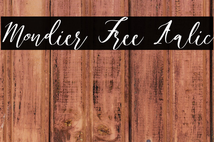 Mondier Free Italic Example 3