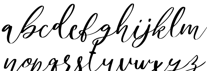 Mondier Free Italic Font LOWERCASE