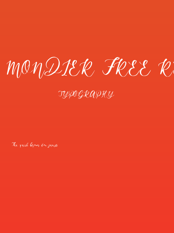 Mondier Free Regular Poster