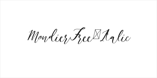 MondierFree-Italic Logo