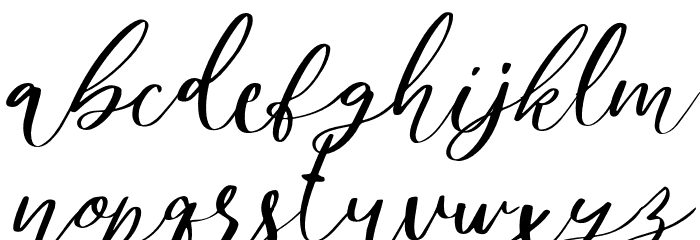 MondierFree-Italic Font LOWERCASE