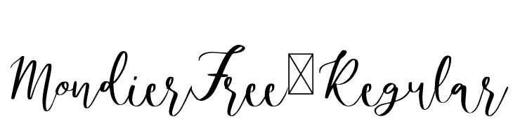 MondierFree-Regular  नि: शुल्क फ़ॉन्ट्स डाउनलोड