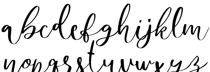 MondierFree-Regular Font LOWERCASE