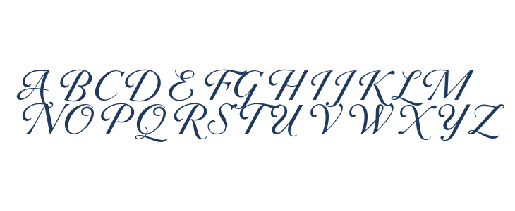 Mondira Script PERSONAL USE Regular Uppercase