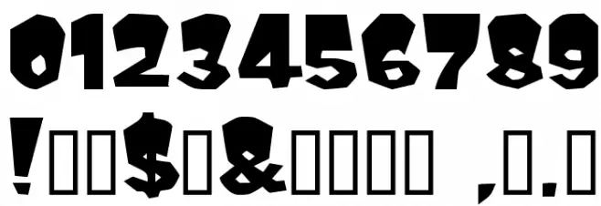 Mondo Bold Font OTHER CHARS